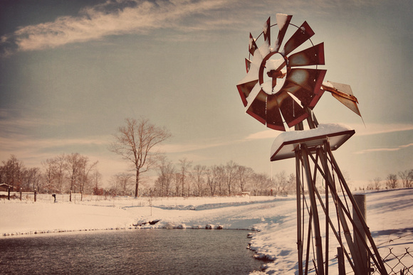 windmill, pond, farm, country, vintage, antique, art décor home, "Christine Lewis Photography"
